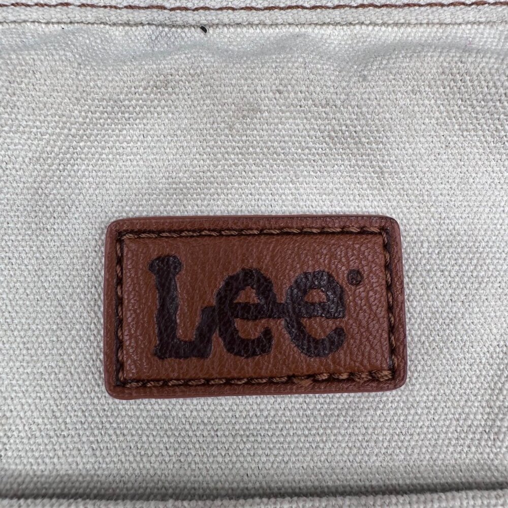Lee Canvas Tote Bag Nautical Boat Carry All Preppy Shopper Double Handle Beige - Picture 6 of 12